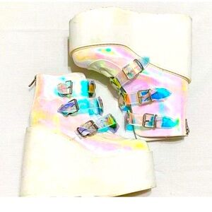 Demonia swing-105 platform boots